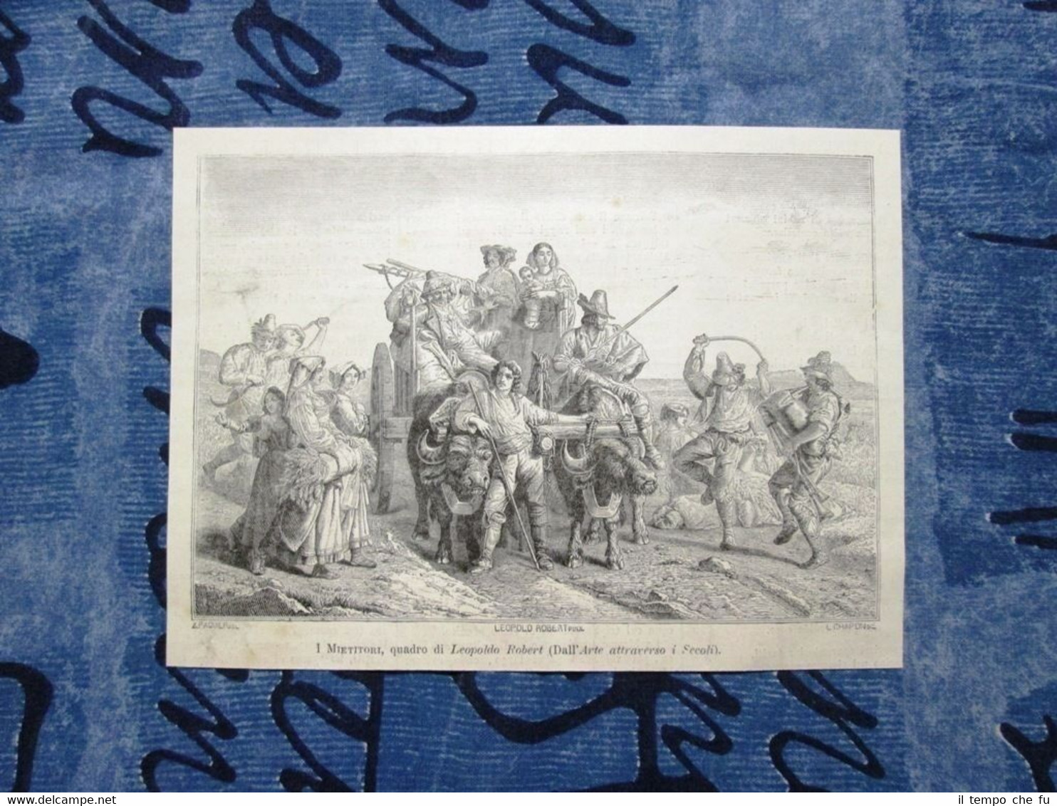 I mietitori, quadro di Leopoldo Robert (Dall'Arte attraverso i Secoli)