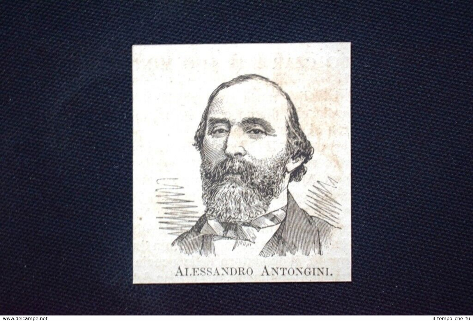 I nuovi Deputati del 1876: Alessandro Antongini Incisione del 1876