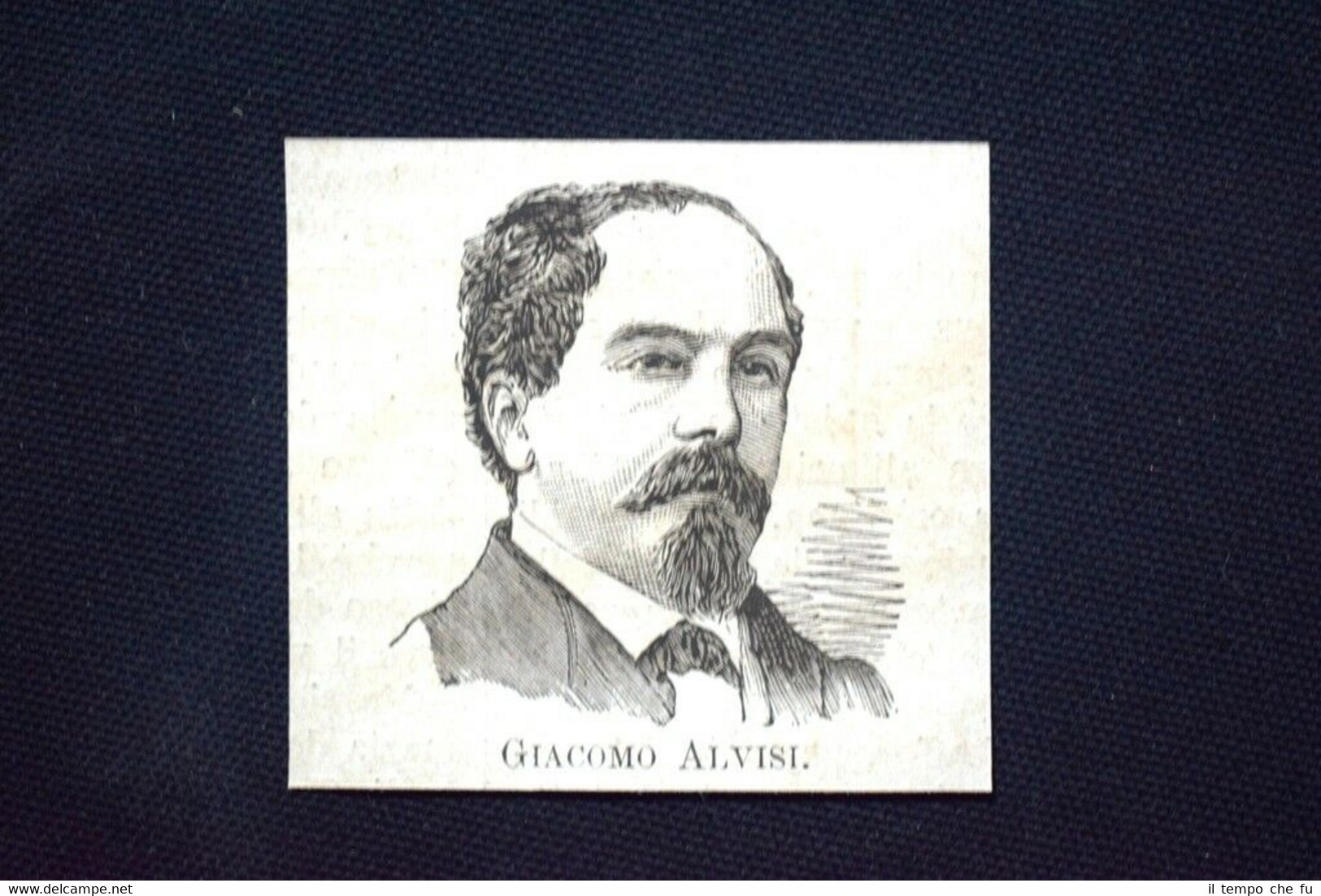 I nuovi Deputati del 1876: Giacomo Alvisi Incisione del 1876