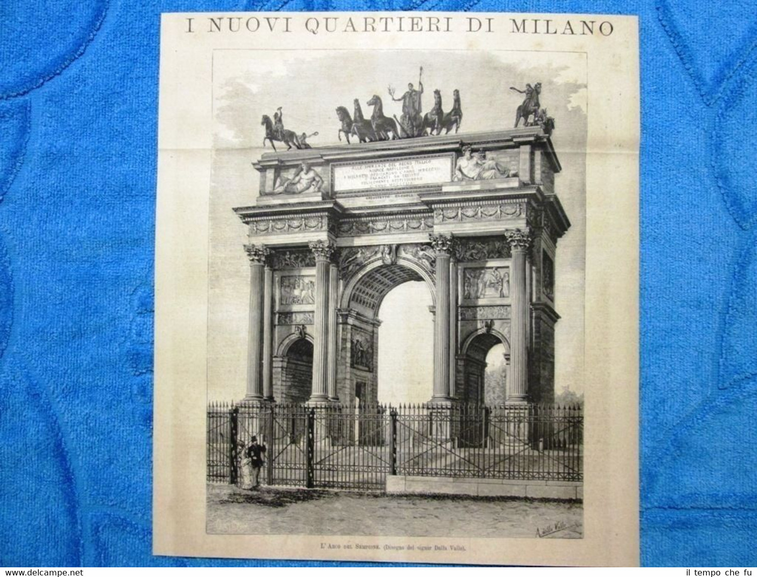 I nuovi quartieri di Milano - L'Arco del Sempione 1882