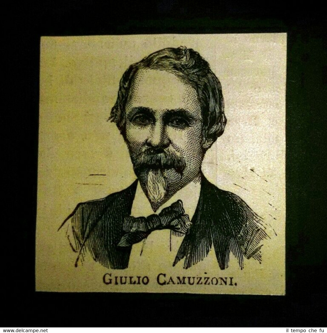 I nuovi senatori del 1876: Giulio Camuzzoni Incisione del 1876