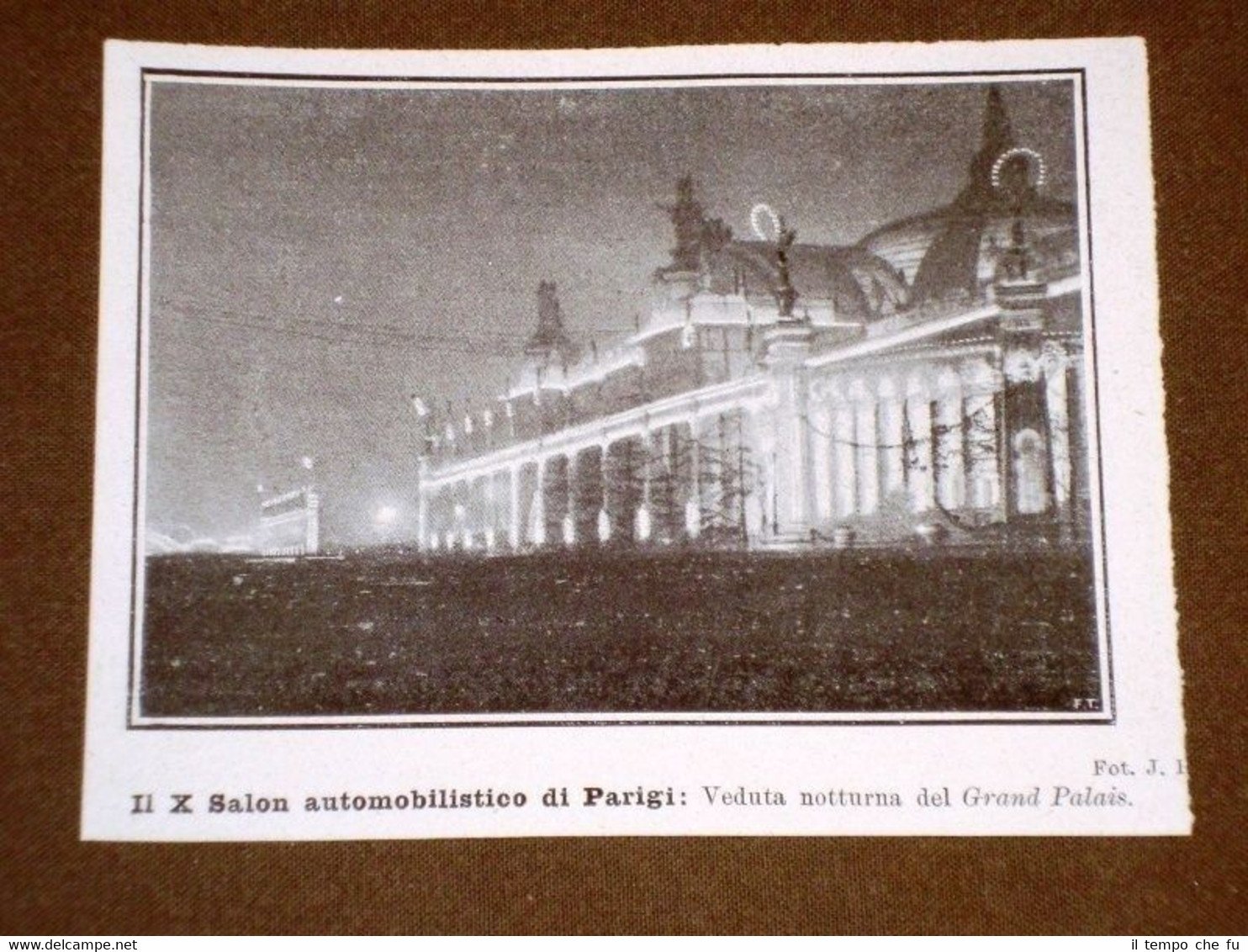 Il 10° Salone dell'Auto a Parigi nel 1907 Veduta notturna …