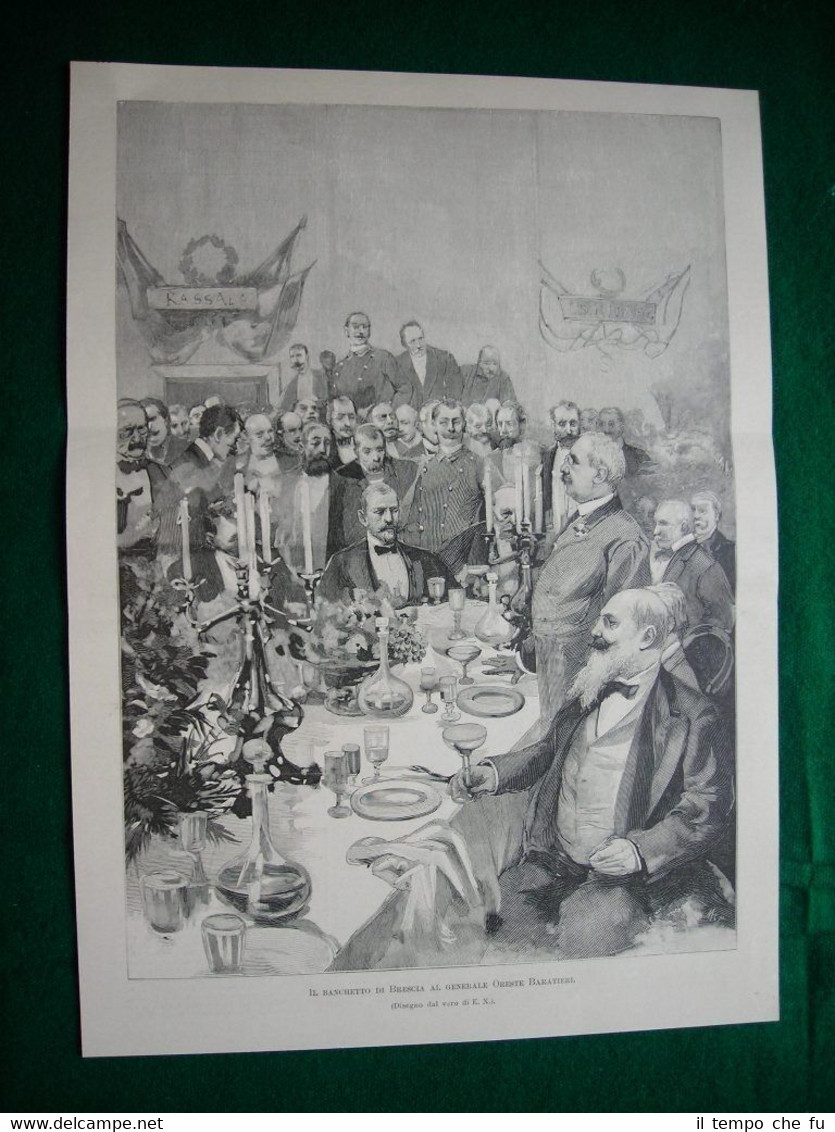 Il banchetto di Brescia al Generale Oreste Baratieri nel 1895