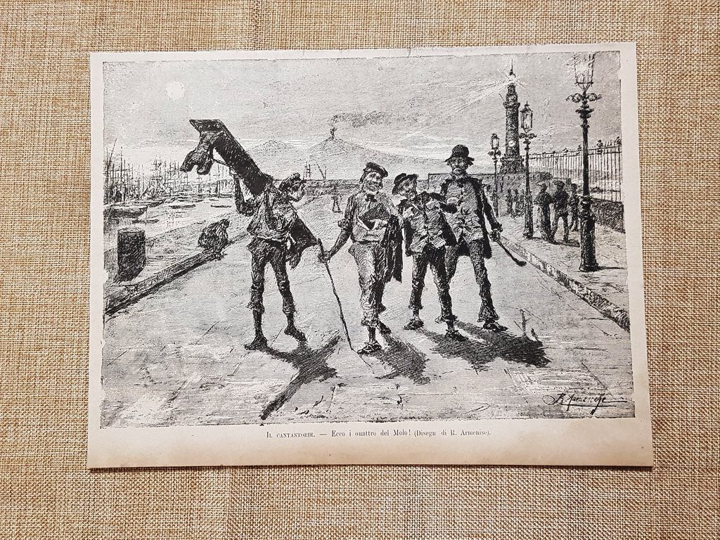 Il cantastorie Ecco i quattro del Molo! Disegno di R. …