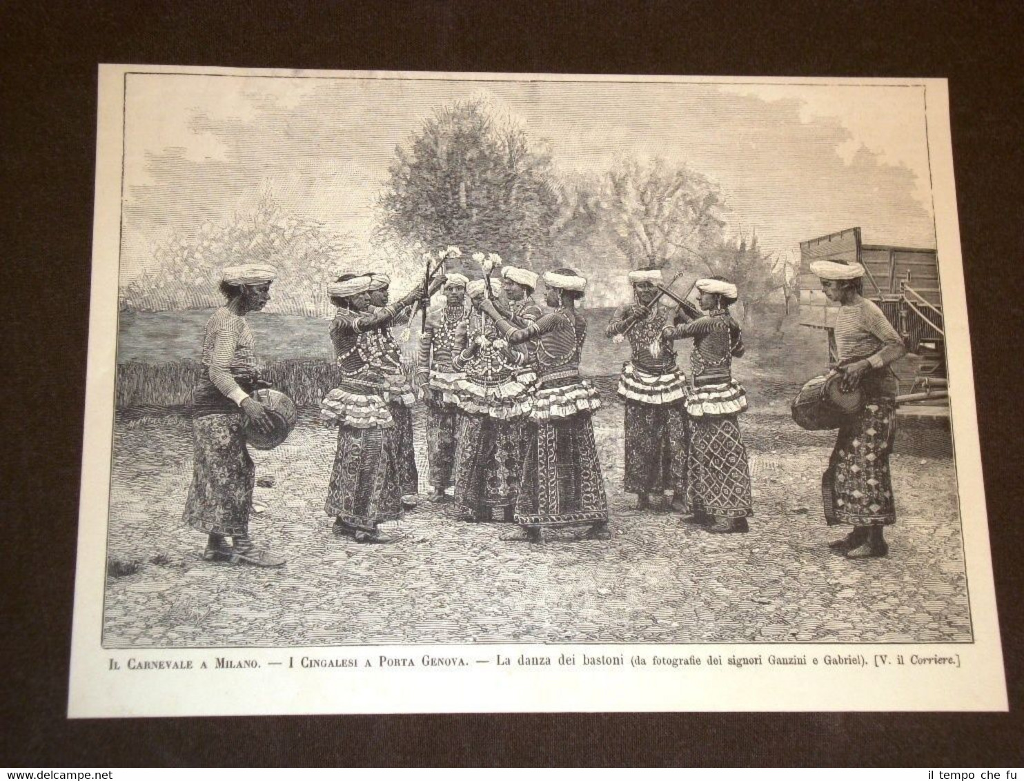 Il carnevale di Milano nel 1889 I Cingalesi a Porta …