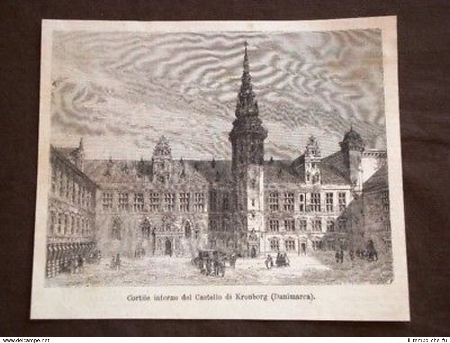 Il Castello di Kronborg Cortile Interno Danimarca