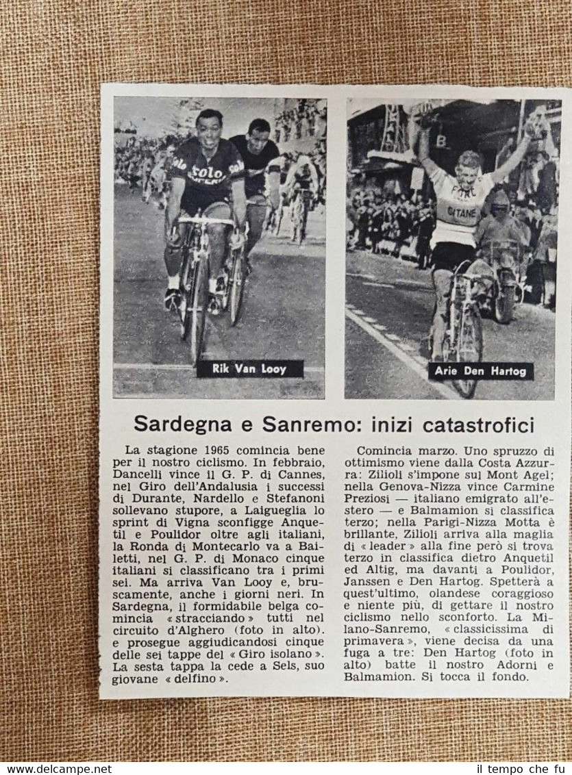 Il ciclismo nel 1966 Ciclisti Rik Van Looy e Arie …