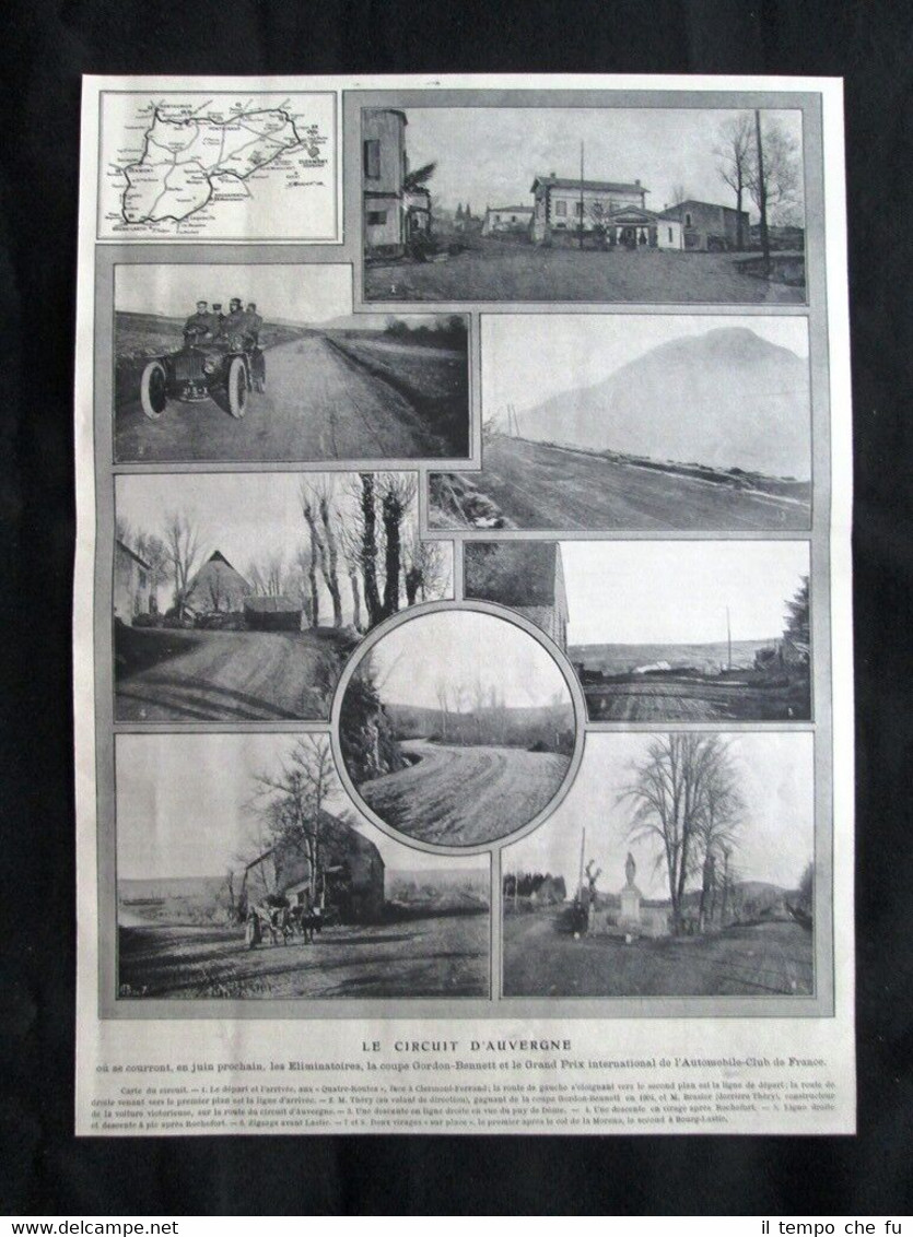 Il circuito d'Auvergne dove si corre la coppa Gordon Bennett …