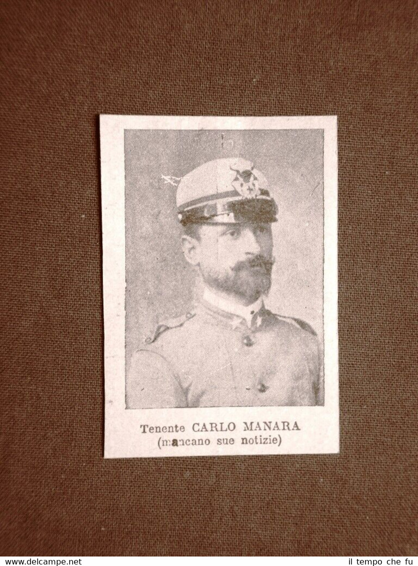 Il Colonialismo Italiano in Africa nel 1896 Ufficiale Carlo Manara