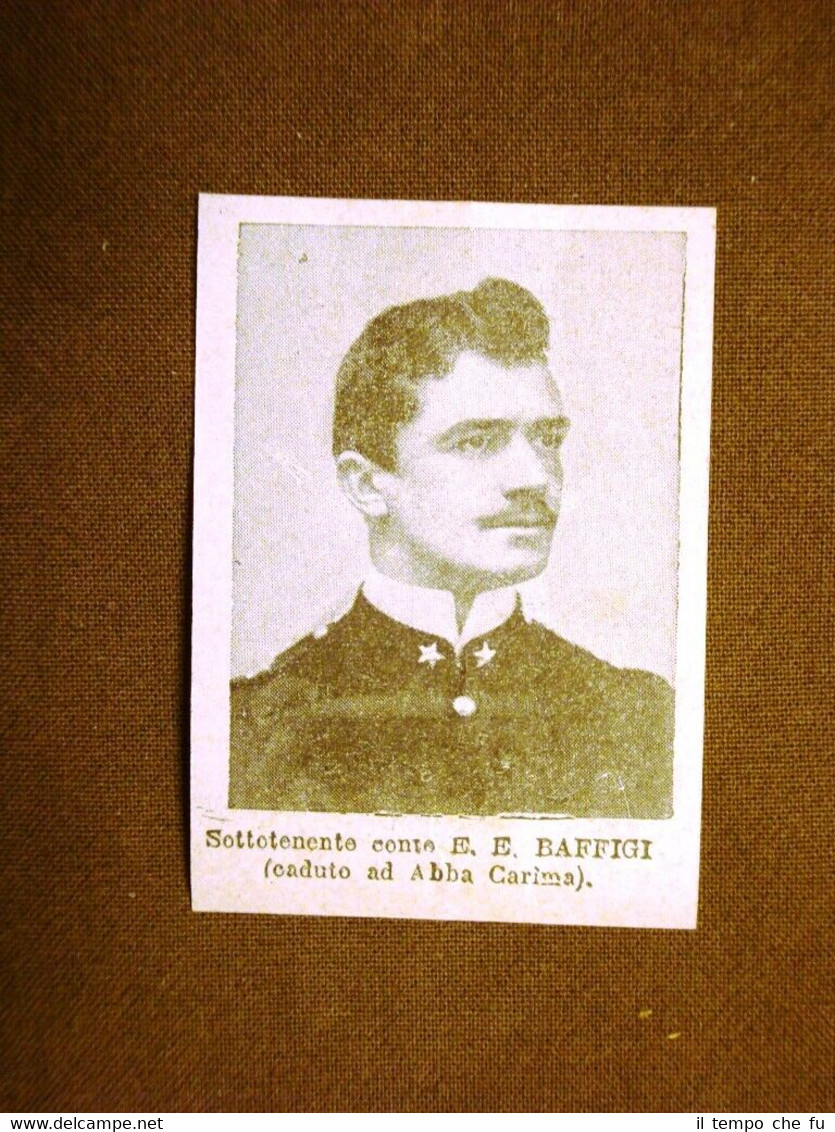 Il Colonialismo Italiano in Africa nel 1896 Ufficiale Conte E.E. …