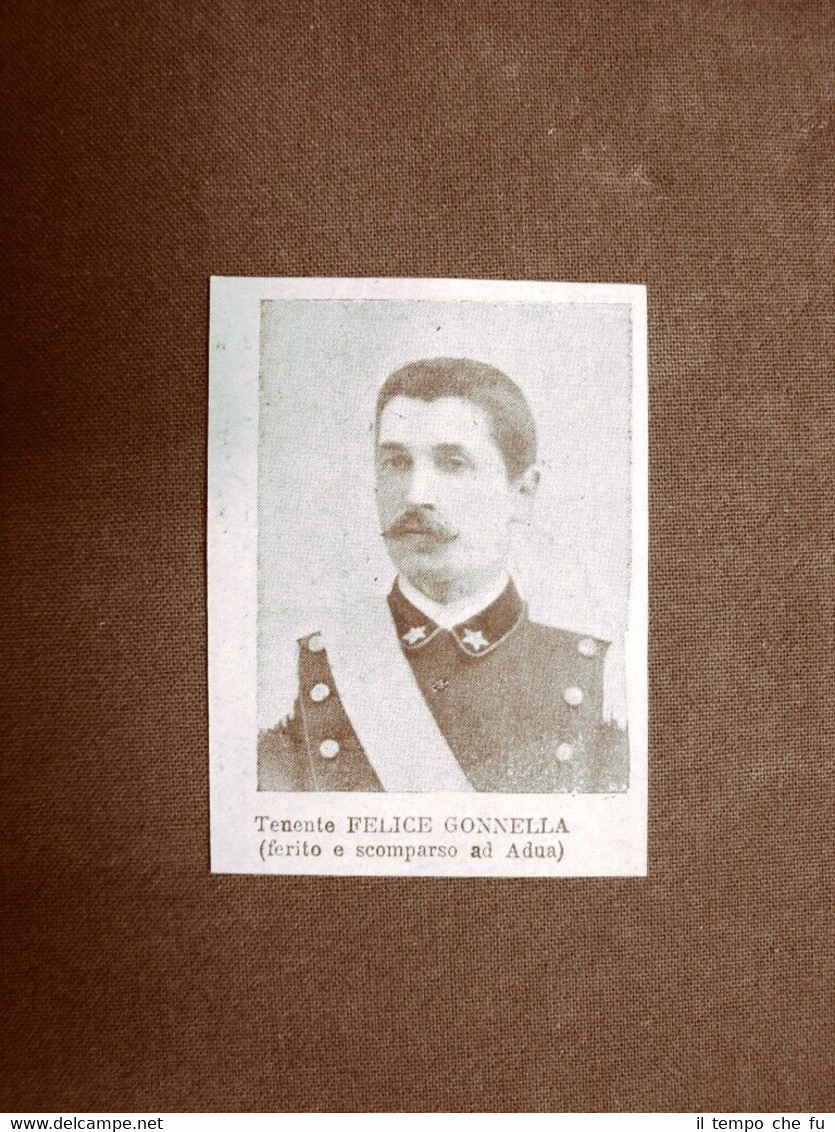 Il Colonialismo Italiano in Africa nel 1896 Ufficiale Felice Gonnella