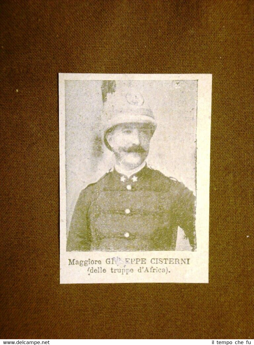 Il Colonialismo Italiano in Africa nel 1896 Ufficiale Giuseppe Cisterni