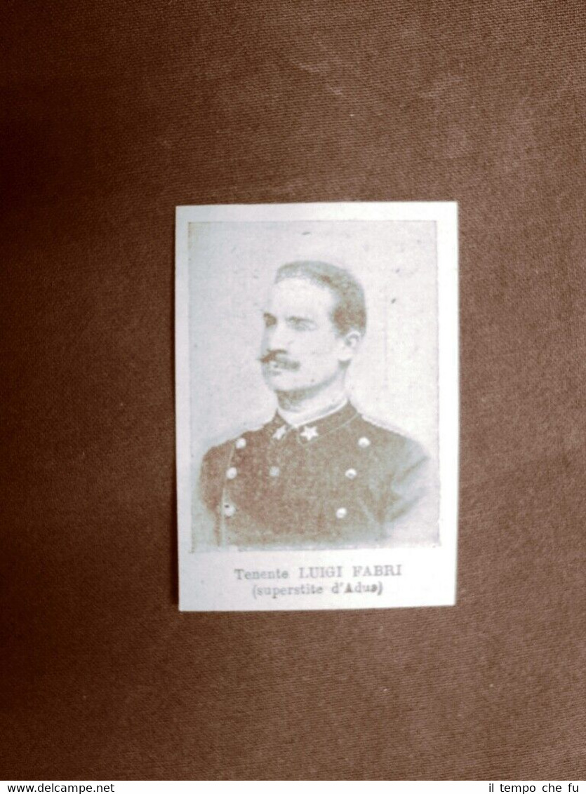 Il Colonialismo Italiano in Africa nel 1896 Ufficiale Luigi Fabri