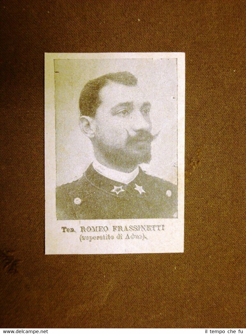 Il Colonialismo Italiano in Africa nel 1896 Ufficiale Romeo Frassinetti
