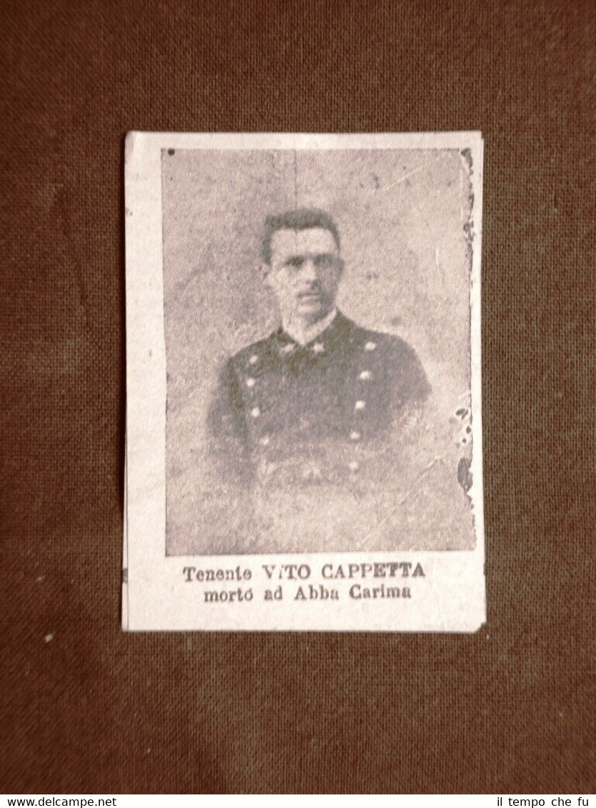 Il Colonialismo Italiano in Africa nel 1896 Ufficiale Vito Cappetta