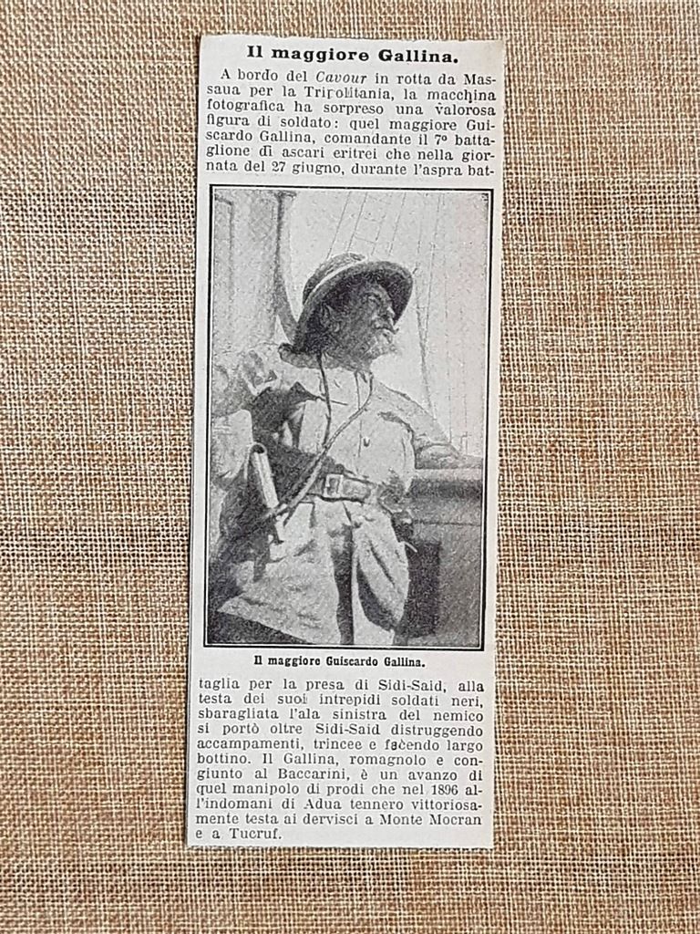 Il colonialismo italiano in Libia nel 1912 Giuscardo Gallina sulla …