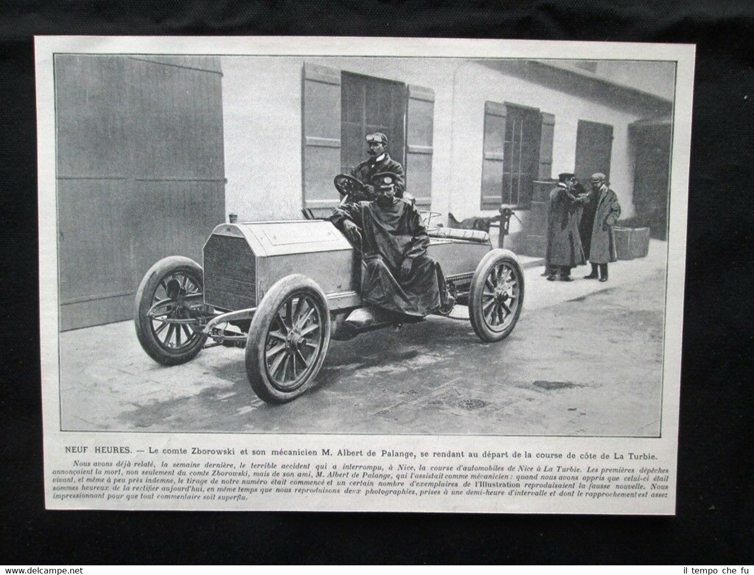 Il conte Zborowski e il suo meccanico Albert de Palange …