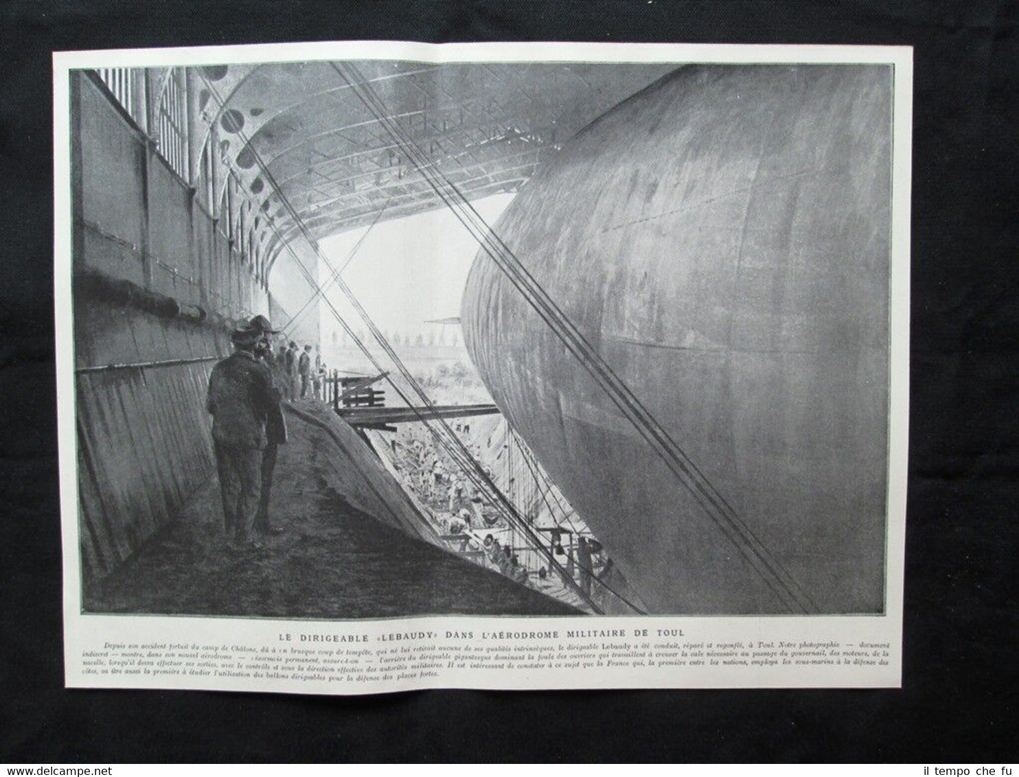 Il dirigibile Lebaudy nell'aerodromo militare di Toul in Francia Stampa …