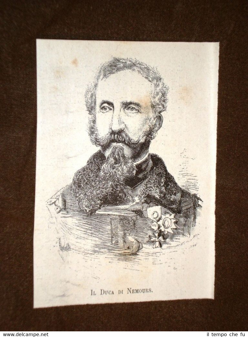 Il Duca di Nemours nel 1883 Membro della famiglia d'Orléans