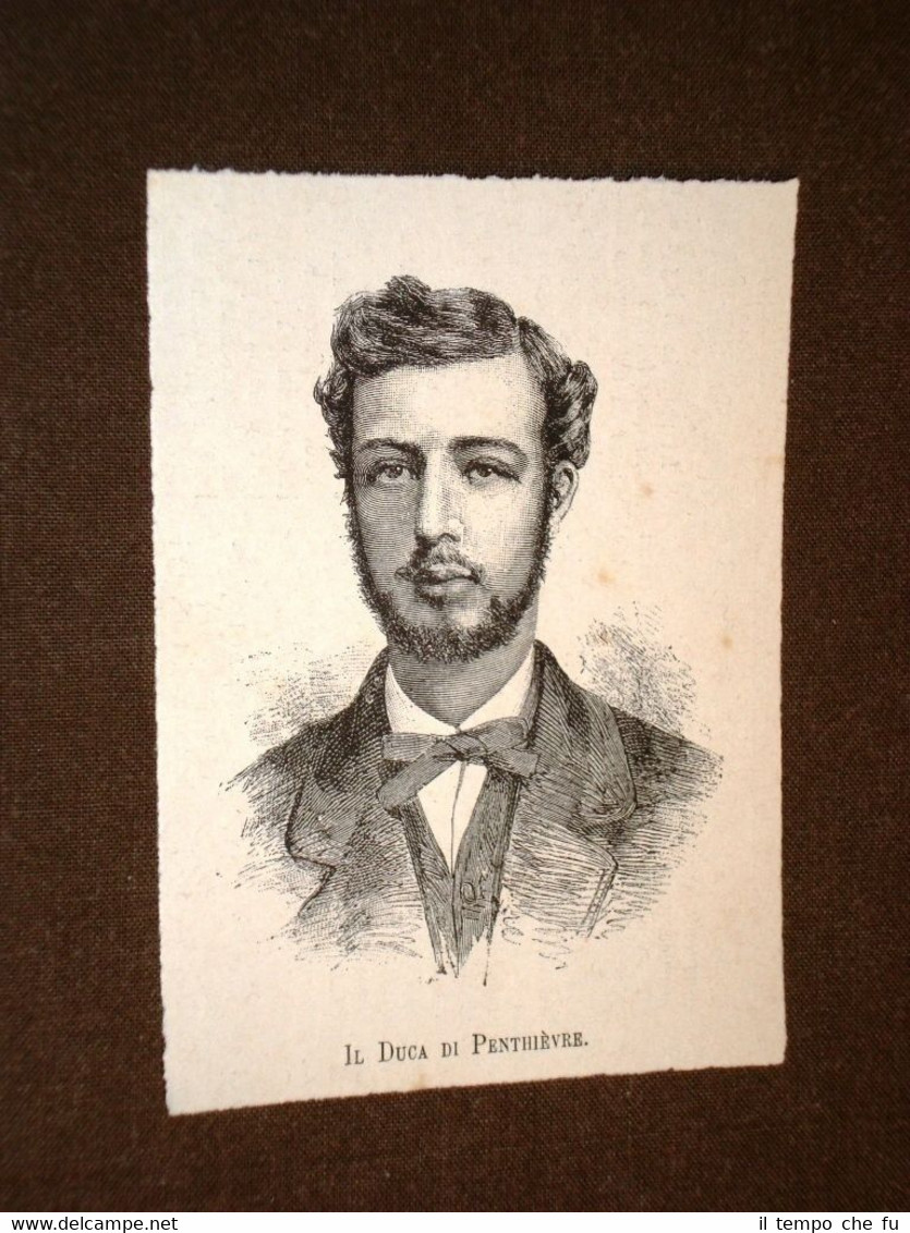 Il Duca di Penthièvre nel 1883 Membro della famiglia d'Orléans