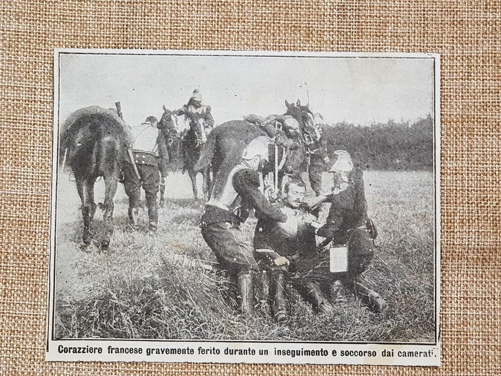 Il ferimento di corazziere di Francia nel 1914 Prima Guerra …