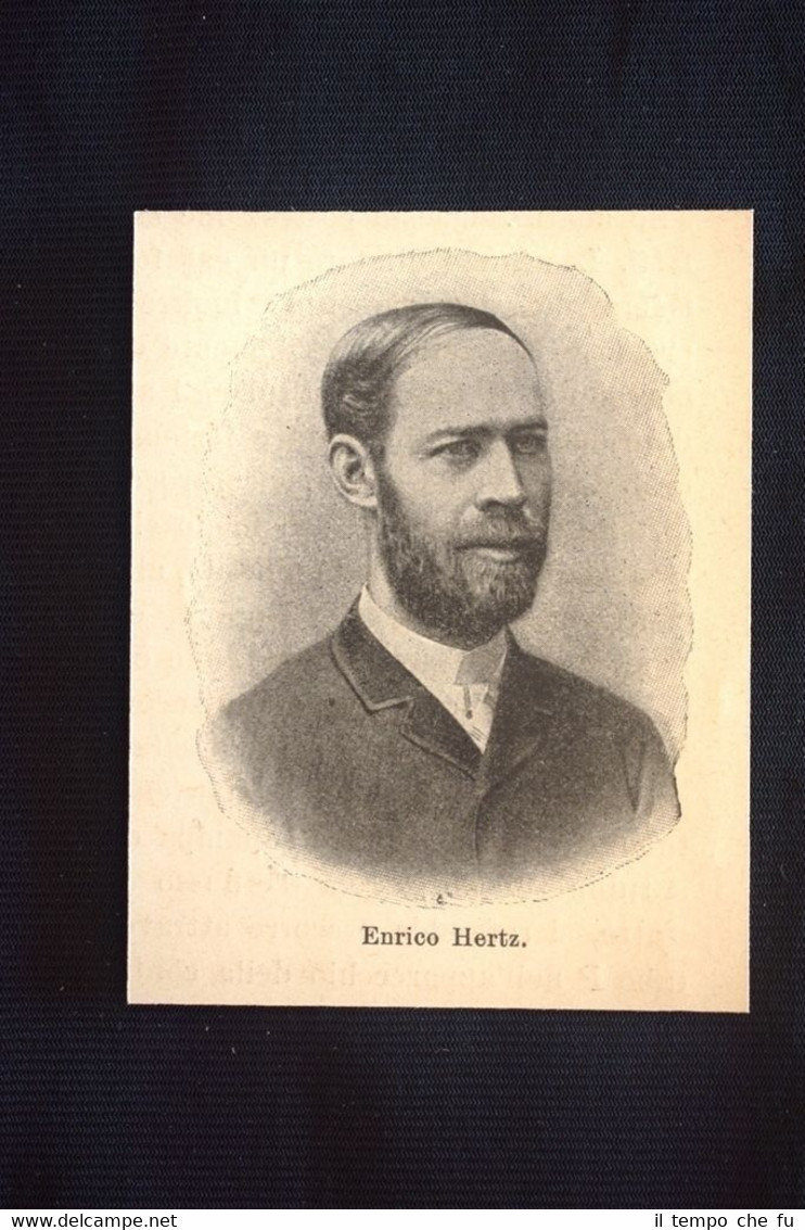 Il fisico tedesco Heinrich Rudolf Hertz