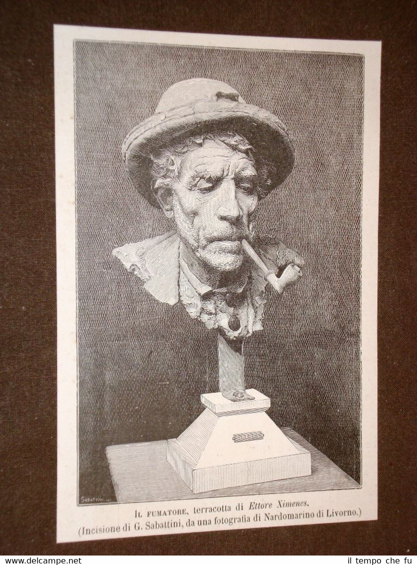 Il fumatore Terracotta di Ettore Ximenes del 1886