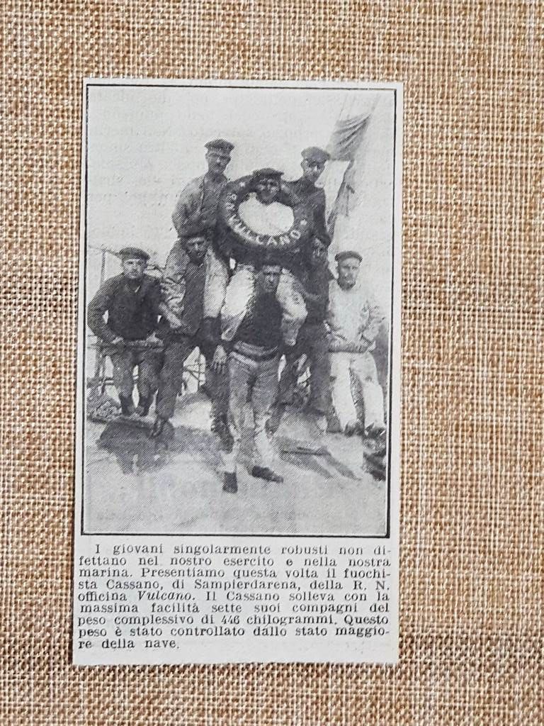 Il fuochista Cassano di Sampierdarena nel 1914 Uomo forte della …