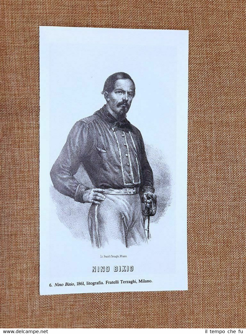 Il Generale Nino Bixio o Gerolamo nel 1861 Genova, 1821 …