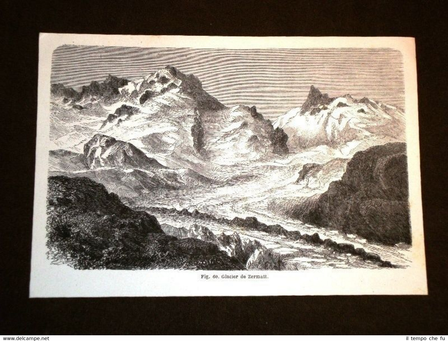 Il Ghiacciaio di Zermatt nel 1864