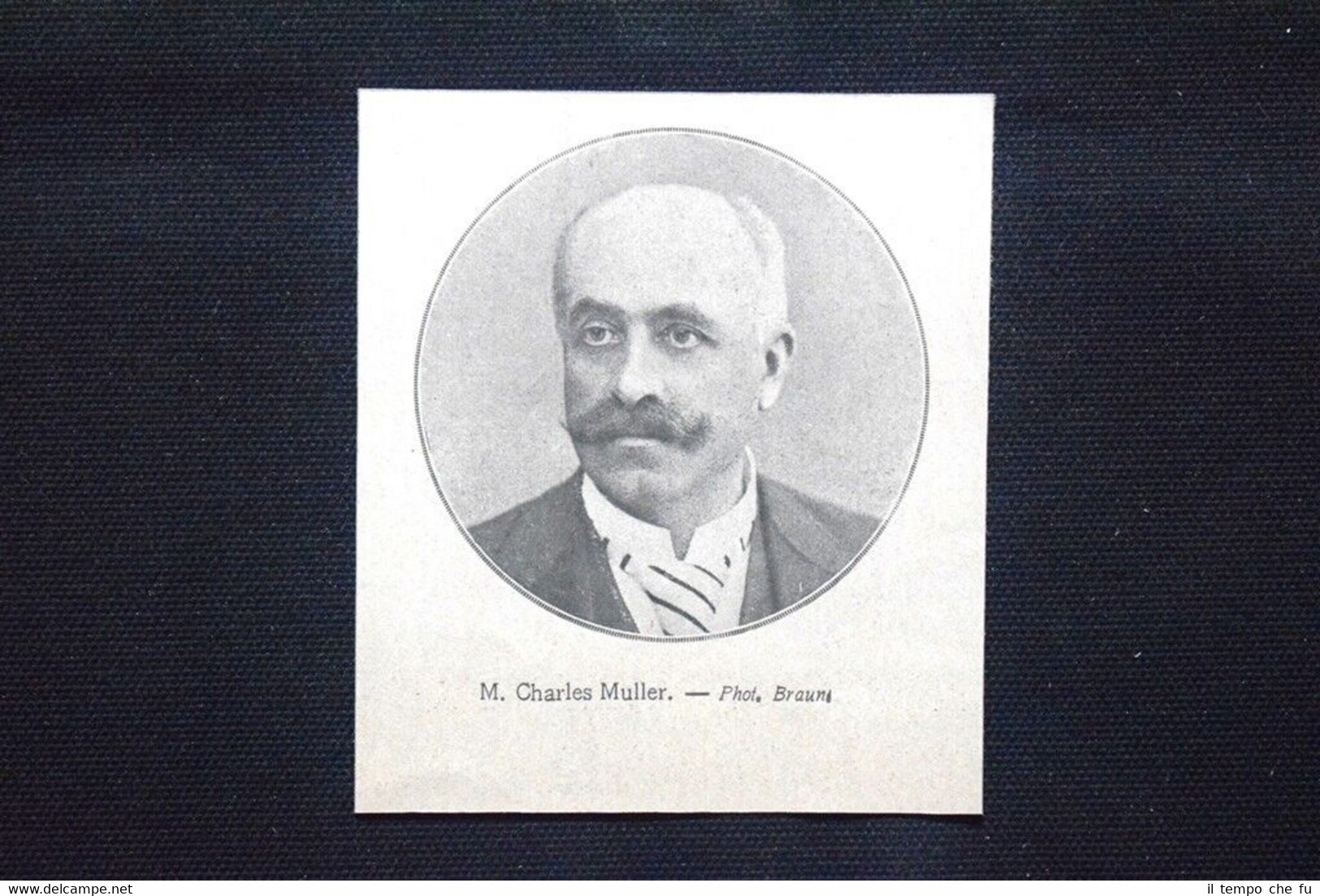 Il giornalista francese Charles Muller Stampa del 1906