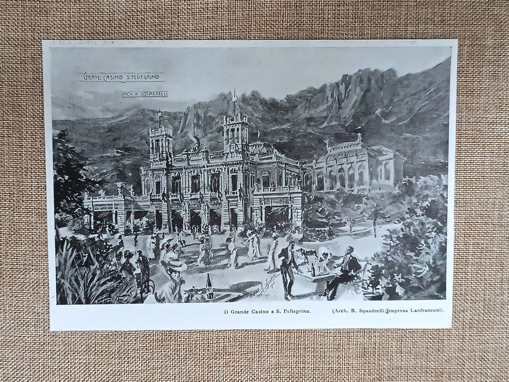 Il Grande Casinò a San Pellegrino Terme, pubblicazione del 1906. …