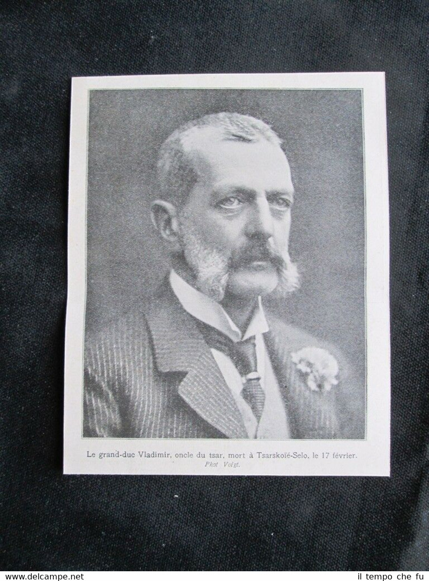 Il granduca Vladimir Aleksandrovi? Romanov, morto il 17 febbraio 1909