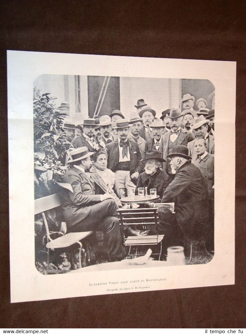 Il Maestro Giuseppe Verdi alle acque di Montecatini nel 1898