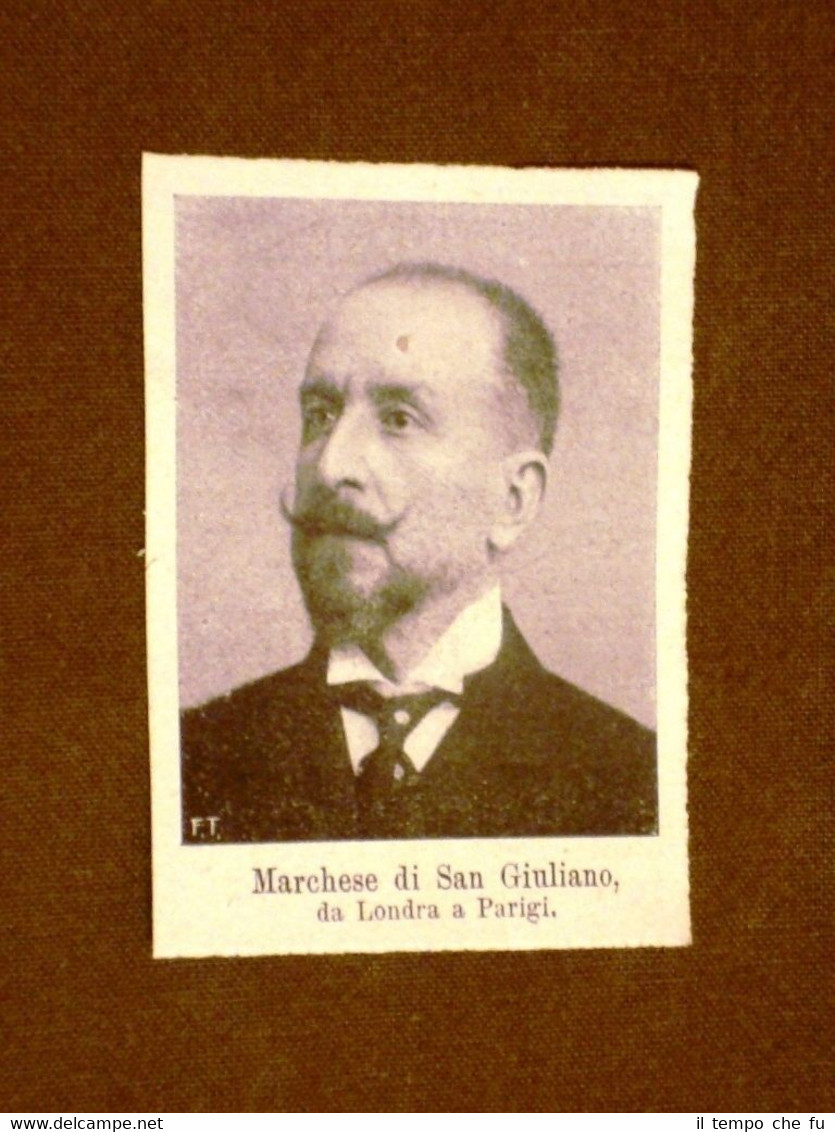 Il Marchese di San Giuliano nel 1910 Ambasciatore d'Italia a …