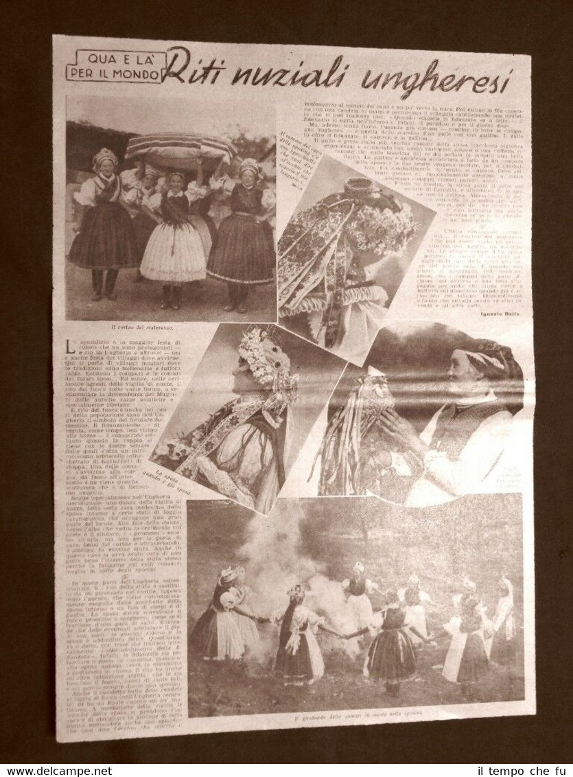 Il matrimonio in Ungheria nel 1935 Sposa Corteo del materasso …