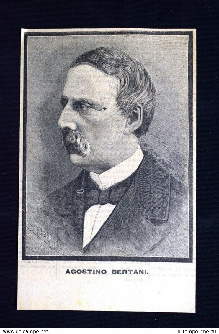 Il medico,patriota e politico italiano Agostino Bertani,morto il 10 aprile …