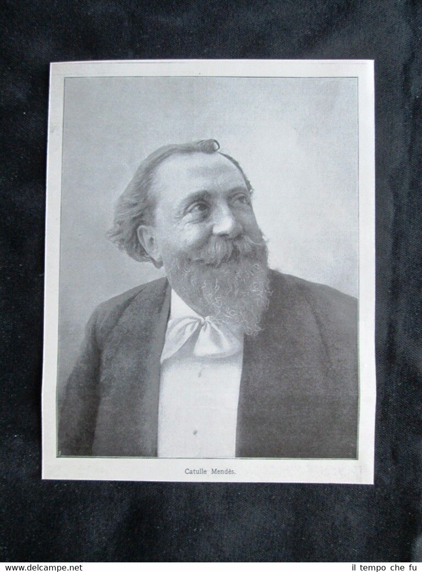 Il poeta e scrittore francese Catulle Mendès, morto l'8 febbraio …