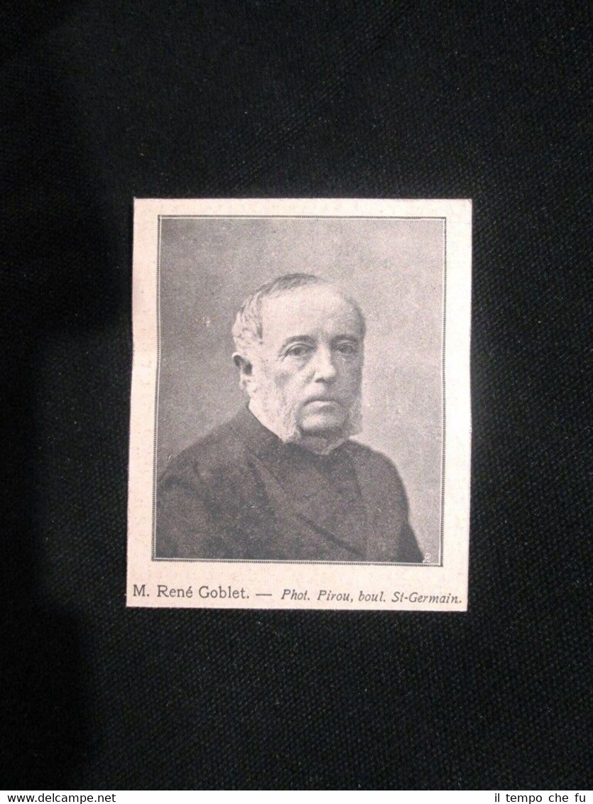 Il politico francese René Goblet, morto il 13 settembre 1905 …