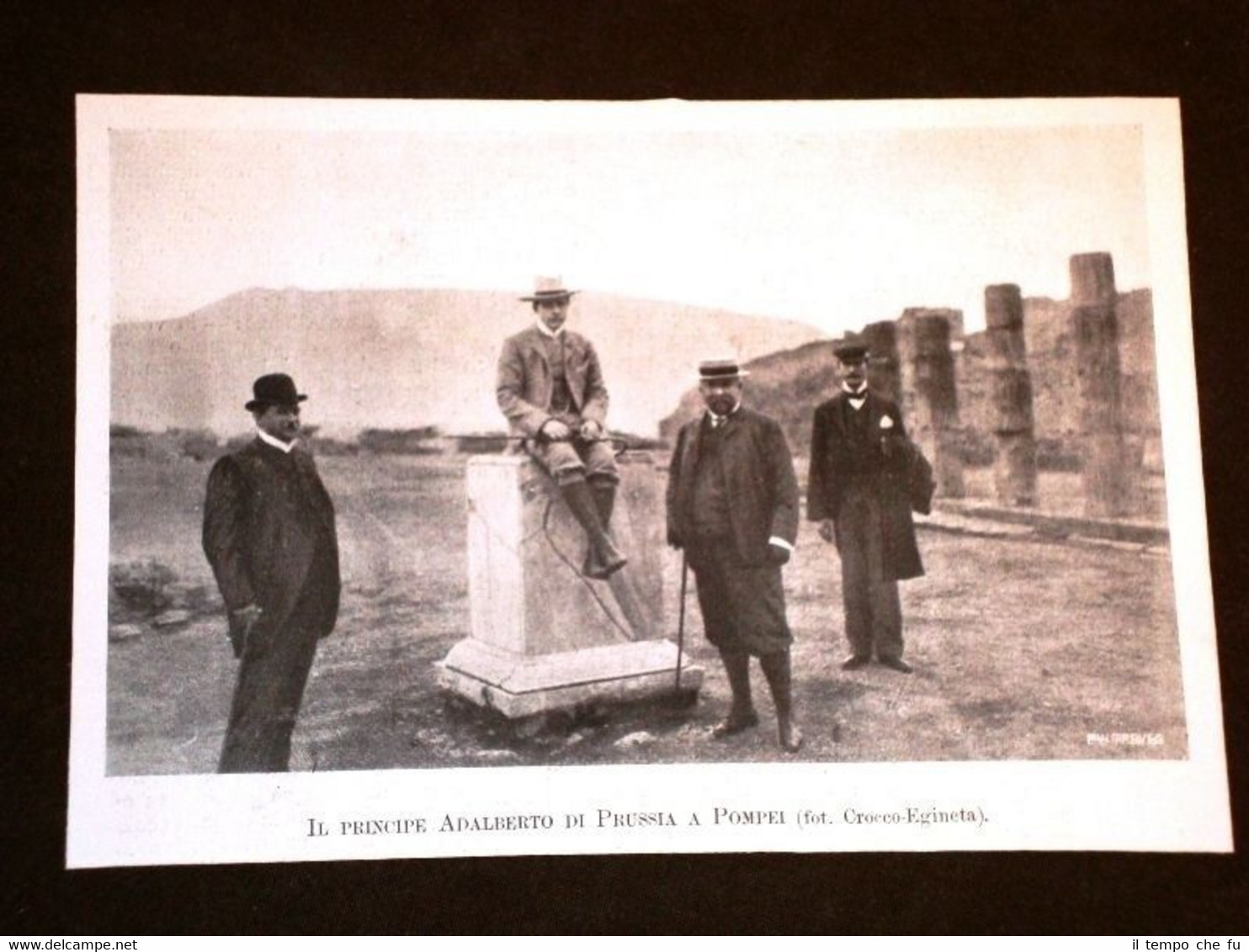 Il Principe Adalberto di Prussia a Pompei nel 1903