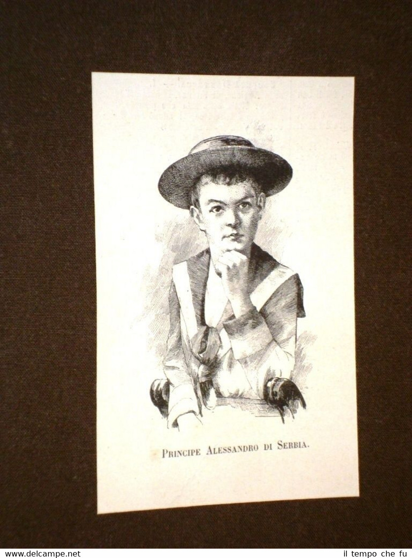 Il Principe Alessandro di Serbia nel 1888