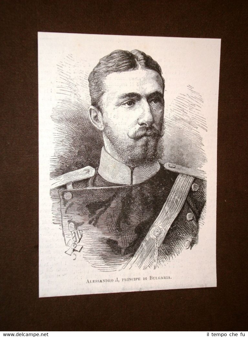 Il Principe Alessandro Giuseppe di Battenberg nel 1879 Alessandro I …