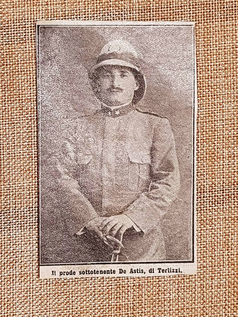 Il prode sottotenente De Astis di Terlizzi nel 1912