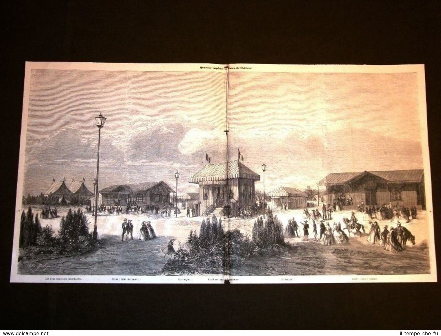 Il Quartier generale al Campo di Chalons nel 1857 Francia