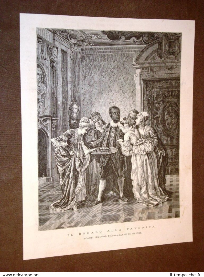 Il regalo alla favorita Quadro del Prof. Niccola Sanesi di …