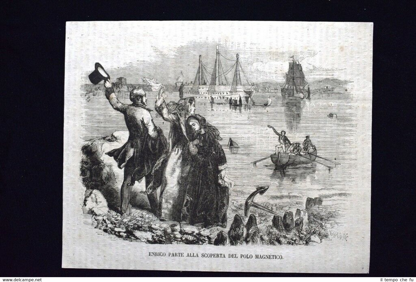 Il Robinson dell'Artico - Racconto dell'Oceano Polare #9 Incisione del …