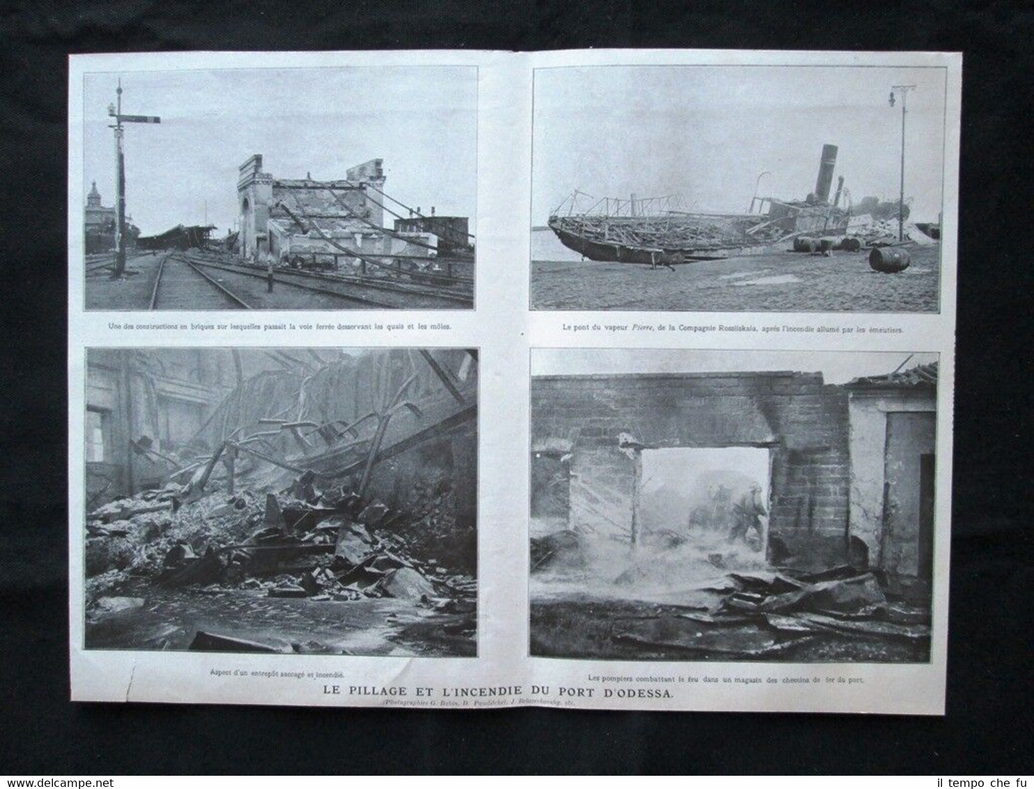 Il saccheggio e l'incendio del porto di Odessa Stampa del …