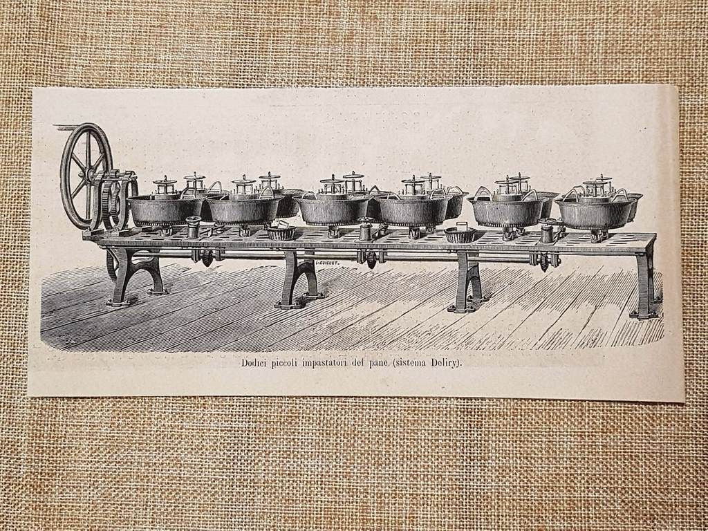 Il sistema Deliry nel 1880 Impastatore del pane Invenzione