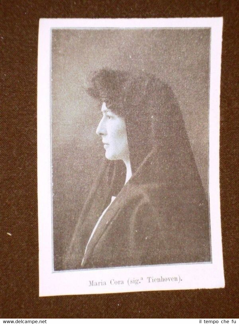 Il Teatro nel 1905 Attrice Maria Cora (Sig.ra Tienhoven)