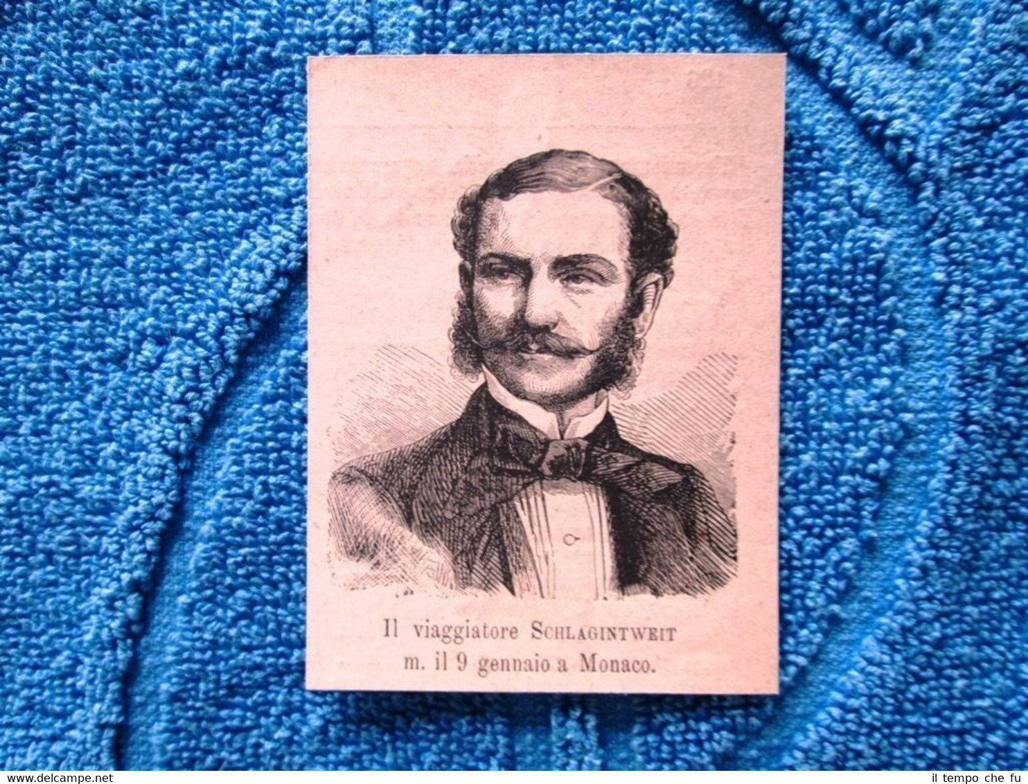 Il viaggiatore Schlagintweit, morto il 9 gennaio1882 a Monaco